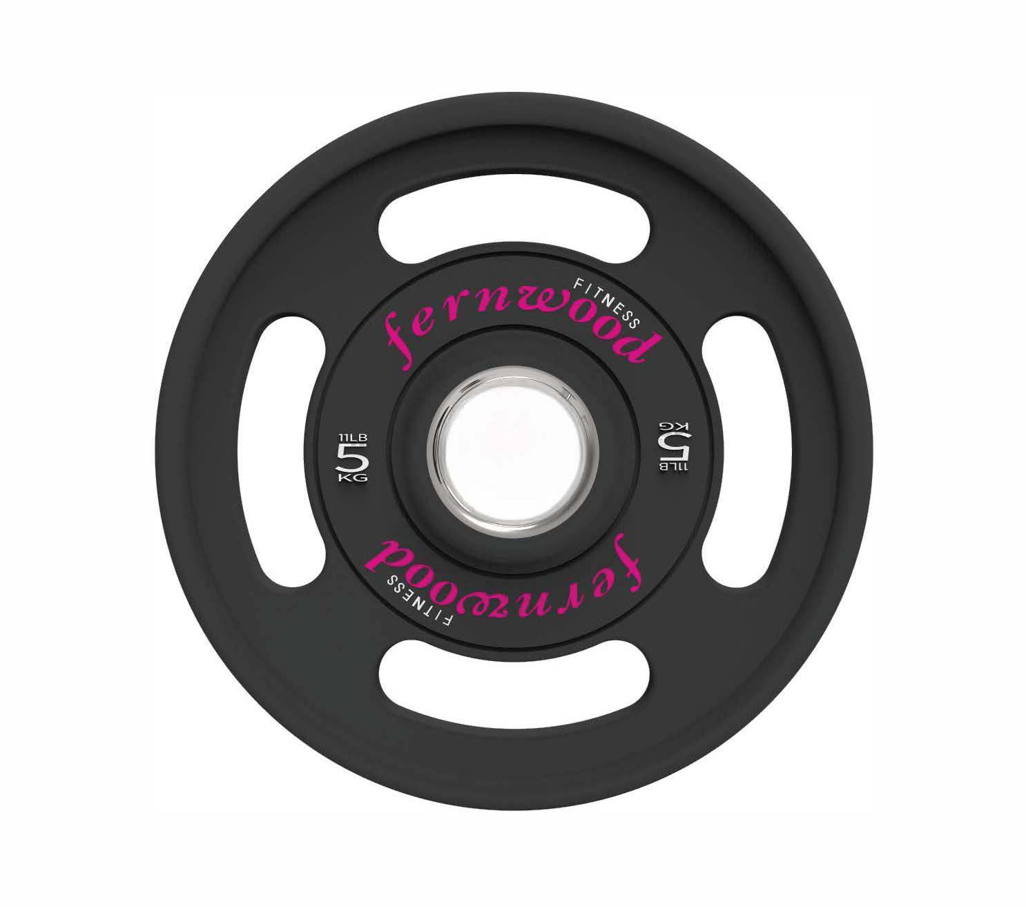 Fernwood-branded tri-grip Olympic plate